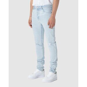 Zanerobe Sz 30 BNWOT men's light blue denim jeans "joe blow" distressed